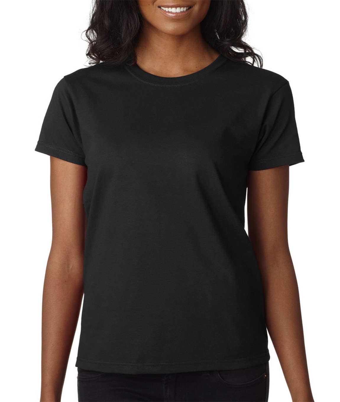 Download Blank Women's Black T-Shirt - RNK Shops
